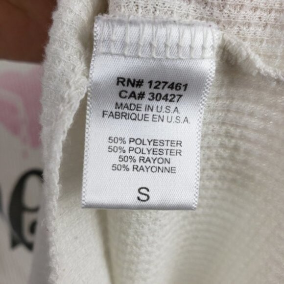 WILDFOX Couture How About Never Print Thermal Top size S - Picture 11 of 14